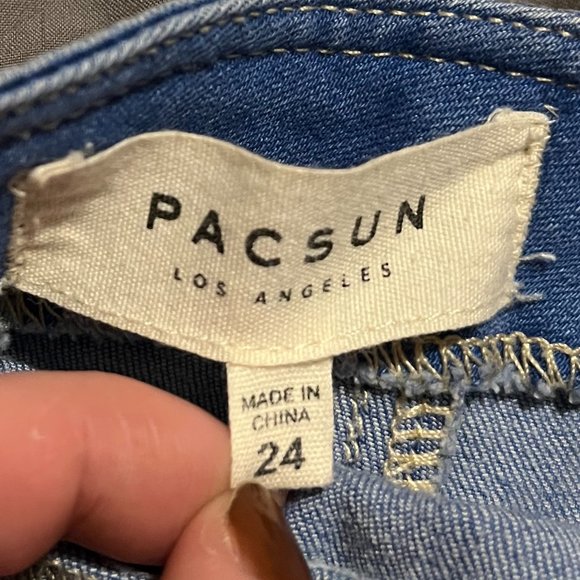 Pac Sun Jean Panel skirt - Picture 2 of 2